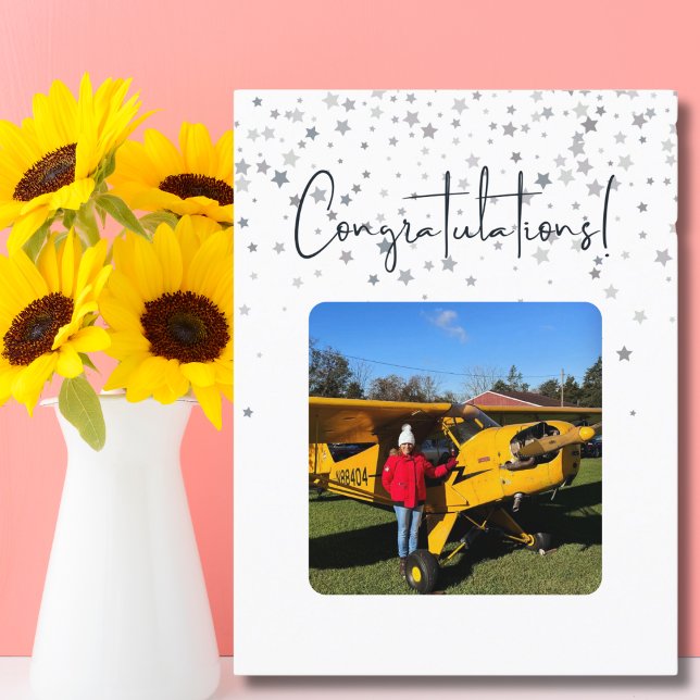 Carte Postale Pilote photo de vol en solo, vol sur mesure (Créateur téléchargé)