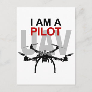 Carte Postale Pilote Quadcopter UAV Quadpilot