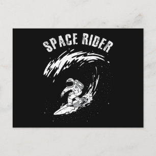 Carte Postale Pilote spatial astronaute de surf