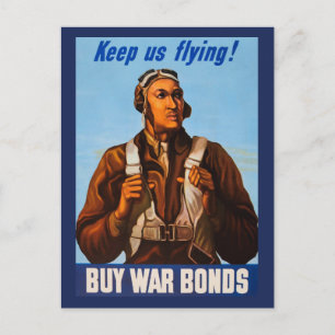 Carte Postale Pilotes d'aviation afro-américains de 2ÈME GUERRE 