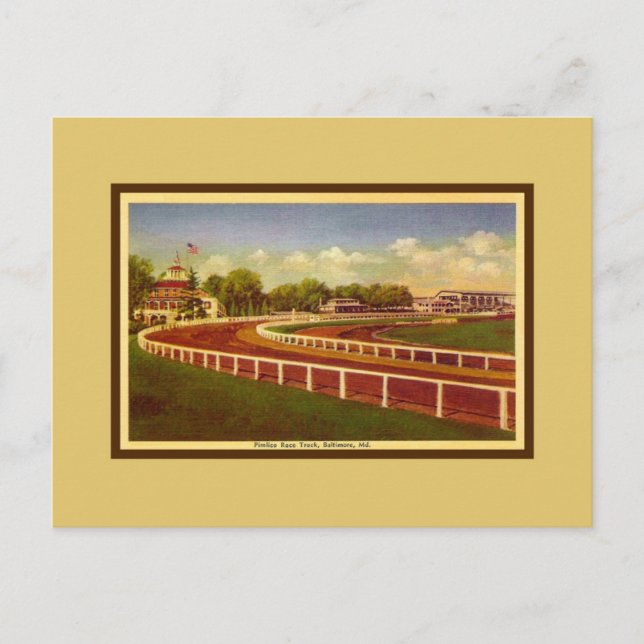 Carte Postale Pimlico Race Track, Baltimore Maryland (Devant)
