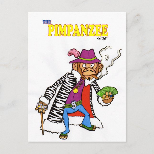 Carte Postale Pimpanzé grand (Devant)