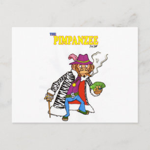 Carte Postale Pimpanzé grand