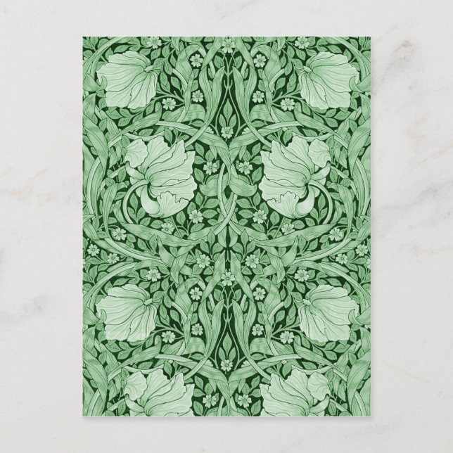 Carte Postale Pimpernel Green, William Morris (Devant)