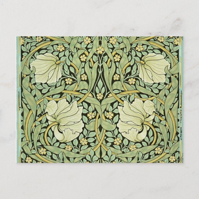 Carte Postale Pimpernel (vert) par William Morris (Devant)