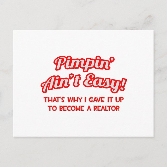 Carte Postale Pimpin' Ain't Easy .. Réalisateur (Devant)