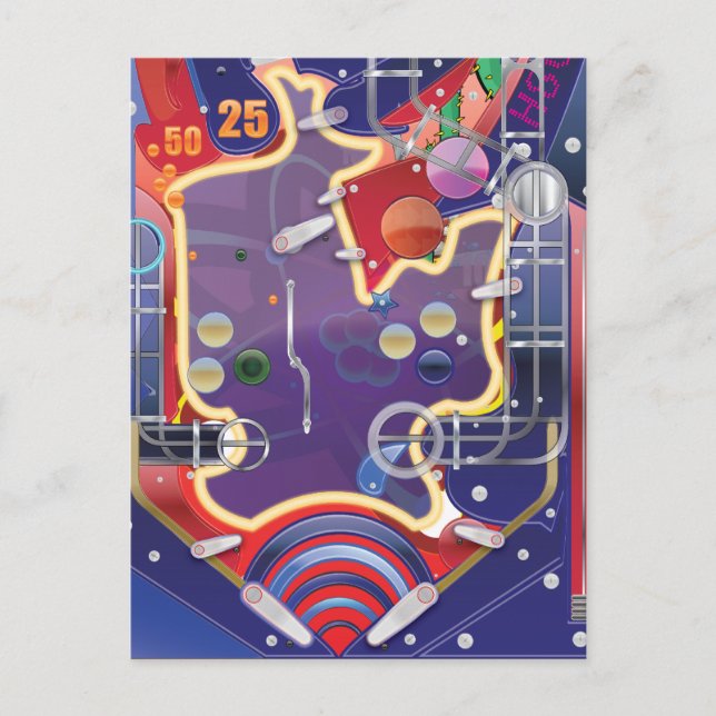 Carte Postale Pinball Machine Las Vegas (Devant)