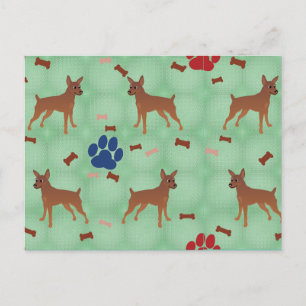 Carte Postale Pinceau miniature de dessin