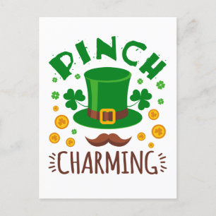 Carte Postale Pinch Charming Funny Jour de la Saint Patrick Homm