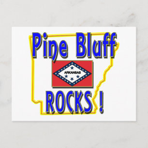 Carte Postale Pine Bluff Rocks ! (bleu)