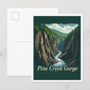 Carte Postale Pine Creek Gorge National Park Pennsylvania