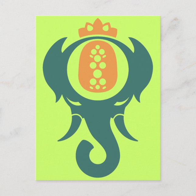Carte Postale Pineapple Elephant (Devant)