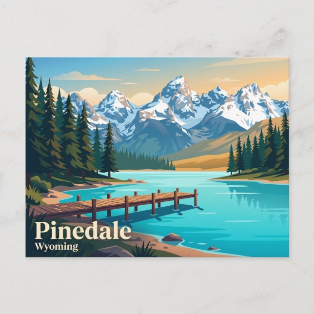 Carte Postale Pinedale États-Unis (Devant)