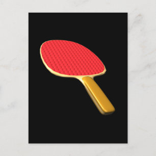 Carte Postale Ping Pong Paddle