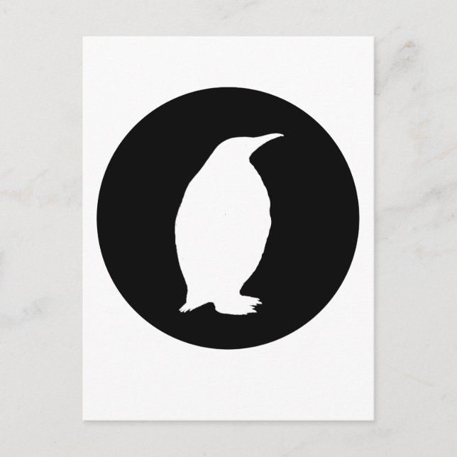 Carte Postale pingouin (Devant)
