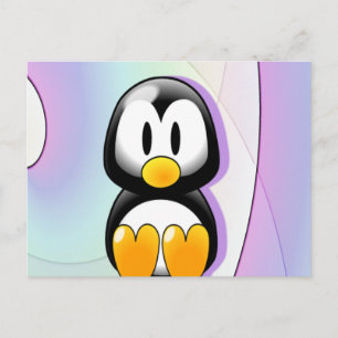Carte Postale Pingouin adorable