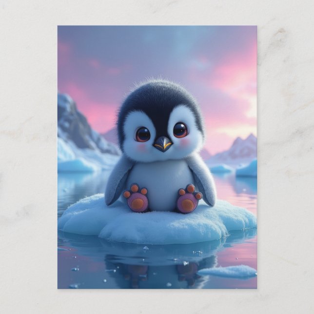 Carte Postale Pingouin bébé (Devant)