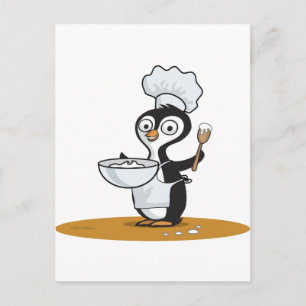 Carte Postale Pingouin Cook