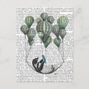 Carte Postale Pingouin dans le ballon Hammock