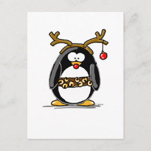 Carte Postale Pingouin de Rudolph