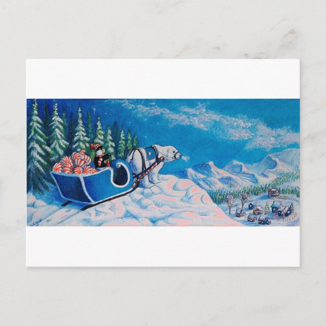 Carte Postale Pingouin heureux (Devant)