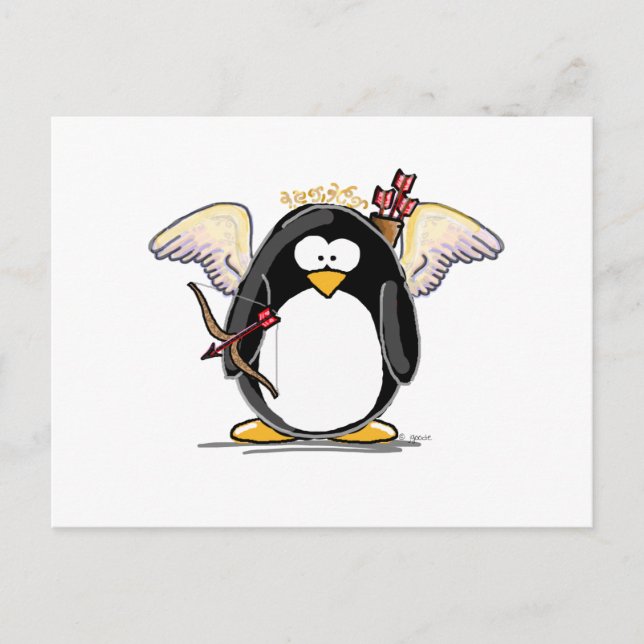 Carte Postale Pingouin mignon (Devant)