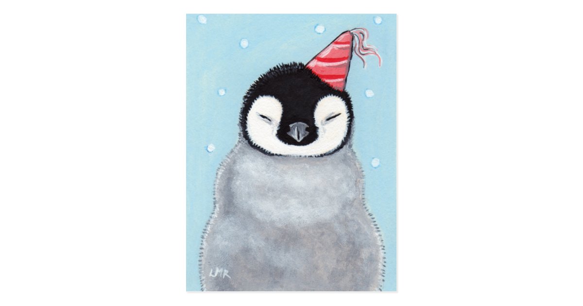 Carte Postale Pingouin Mignon De Bebe Portant Une Peinture De Zazzle Fr Carte Postale Pingouin Mignon De Bebe Portant Une Peinture De Zazzle Fr