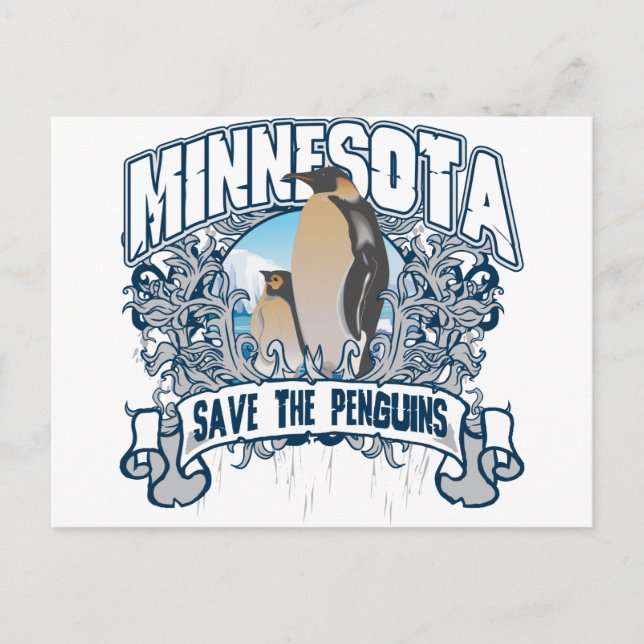 Carte Postale Pingouin Minnesota (Devant)