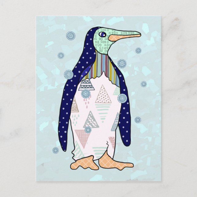 Carte Postale Pingouin modèle (Devant)