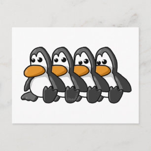 Carte Postale Pingouins