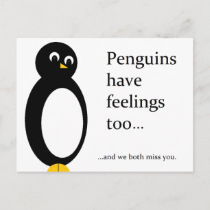 Carte Postale Pingouins