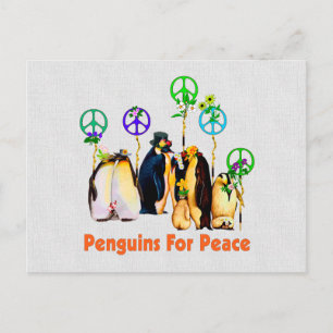 Carte Postale Pingouins de paix