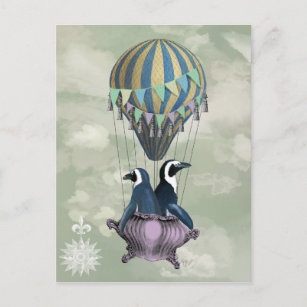 Carte Postale Pingouins volants 2