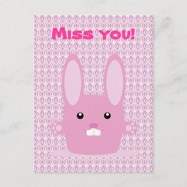 Carte Postale Pink bunny (Devant)