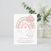 Pink C’est une fille Rainbow Budget Baby shower