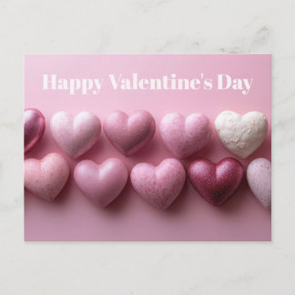 Carte Postale Pink Candy Hearts Valentine`s Day Card