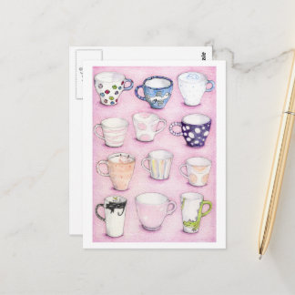 Carte Postale Pink Collection Postcard