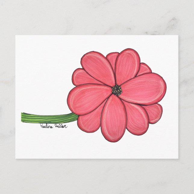 Carte Postale Pink Flower Full (Devant)