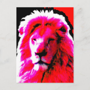 Carte postale Pink Head Lion