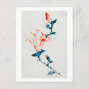 Carte Postale Pink Magnolia, Hokusai, Ukiyo-e