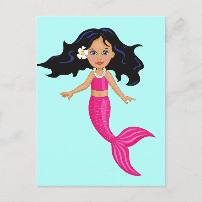 Carte Postale Pink Mermaid (Devant)