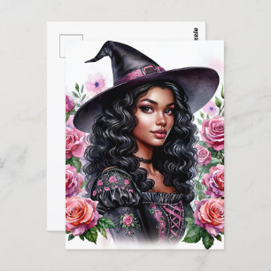 Carte Postale Pink-o-ween Black Girl Bubblegum sorch