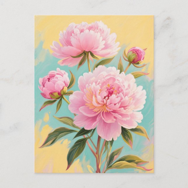 Carte postale Pink Peony (Devant)