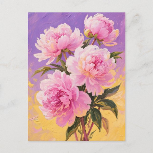 Carte postale Pink Peony (Devant)