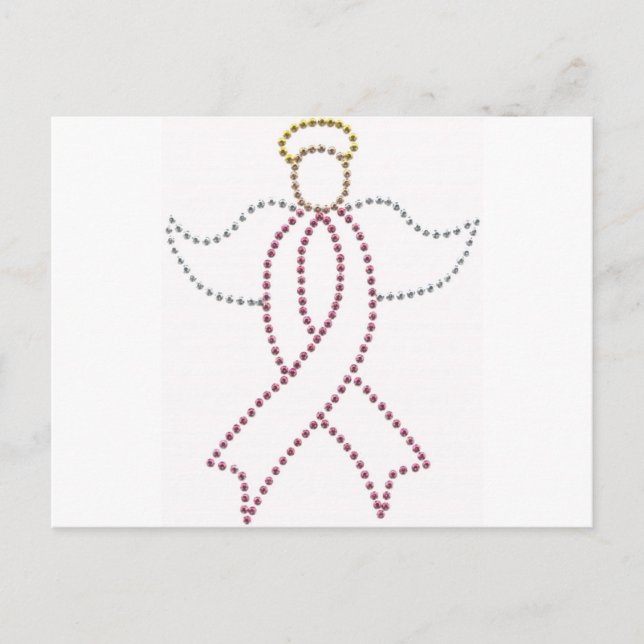 Carte Postale Pink Ribbon Angel (Devant)