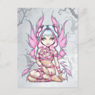 Carte postale "Pink Ribbon Fairy"