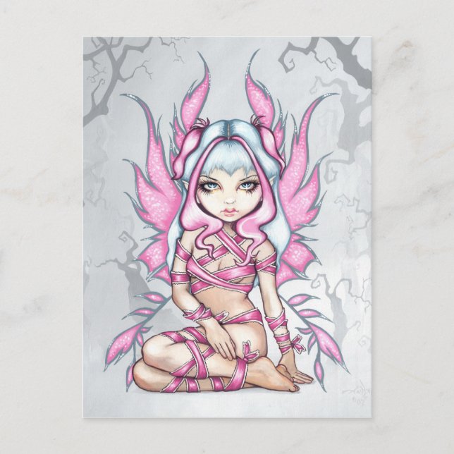 Carte postale "Pink Ribbon Fairy" (Devant)