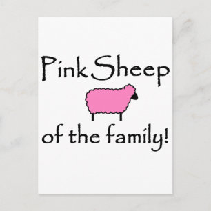 Carte Postale Pink Sheep of the Family