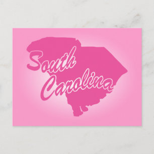 Carte postale Pink State South Carolina