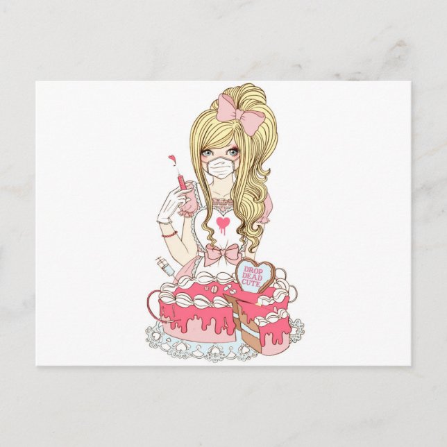 Carte Postale Pinkarol for Drop Dead Cute (Devant)